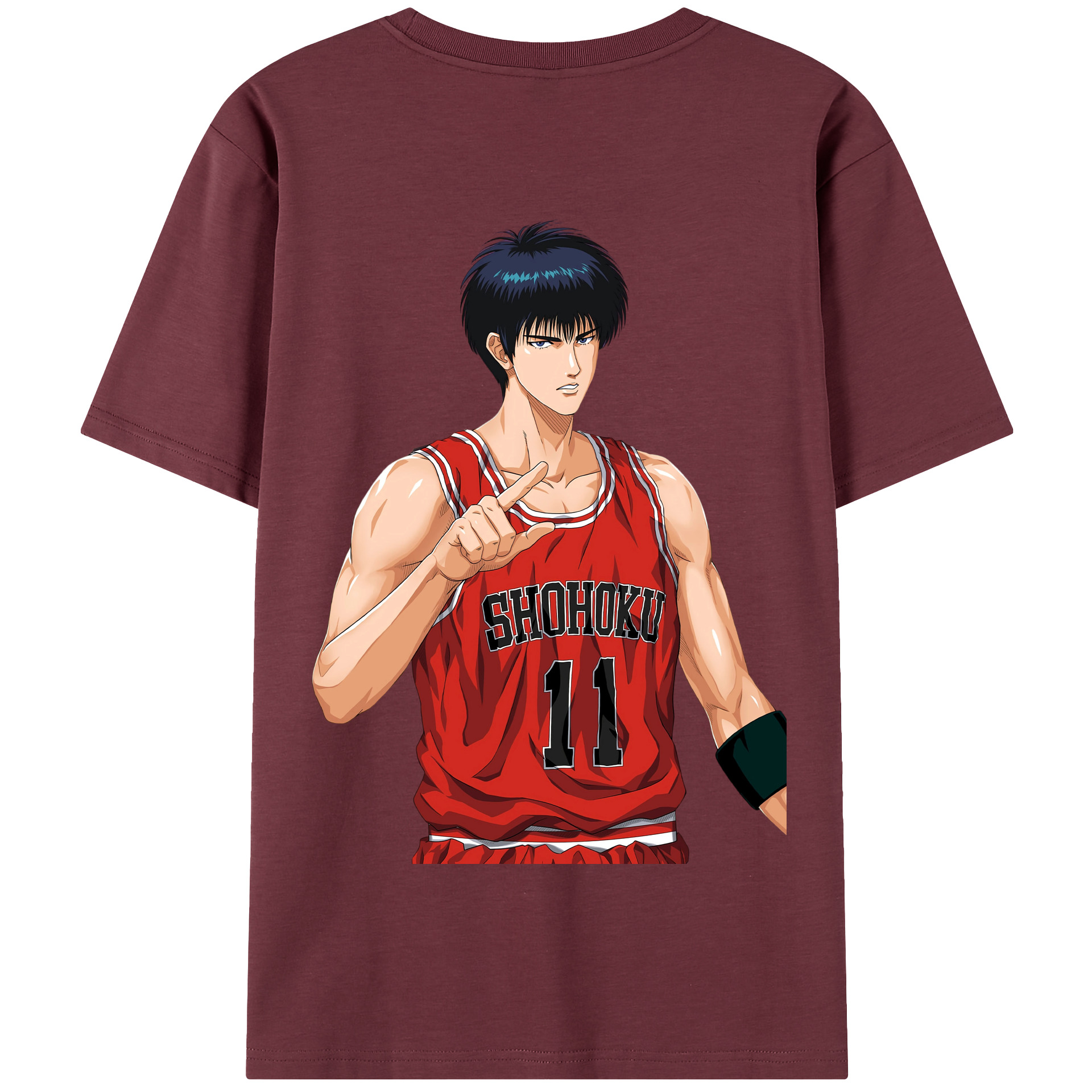 SLAM DUNK／スラムダンク 綿100％半袖Tシャツ（背面プリント）